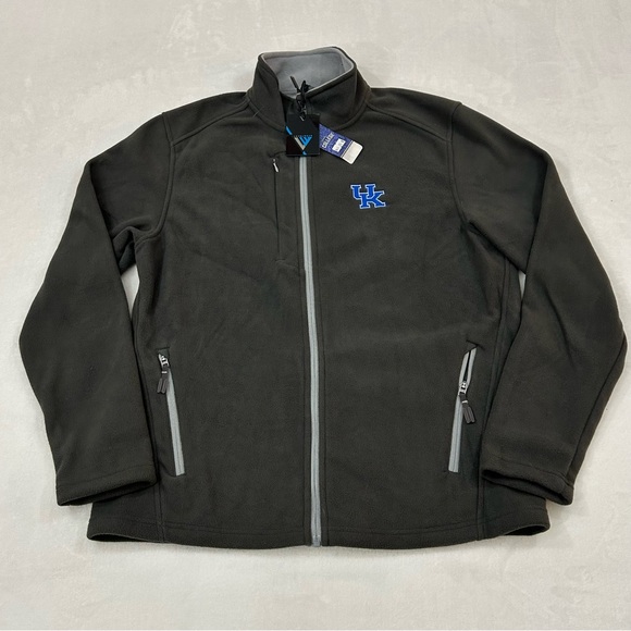 NCAA Other - NCAA Kentucky Wildcats UK Dark Gray Levelwear Full Zip Fleece Sweatshirt Men’s M